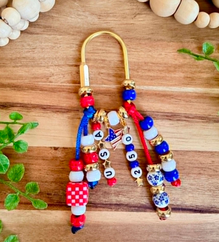 FIDDLE & GRACE AMERICANA BAG CHARMS