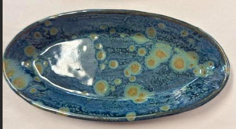 POTTERY BY SARAH FORNO - STARRY NIGHT TIDBIT DISH
