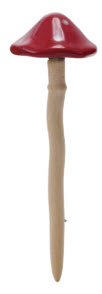 STONEWARE MUSHROOM PLANT STAKE - ASSORTED
