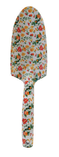 ALUMINUM GARDEN SPADE AND PRUNING SHEARS WITH FLORAL PATTERN - ASSORTED