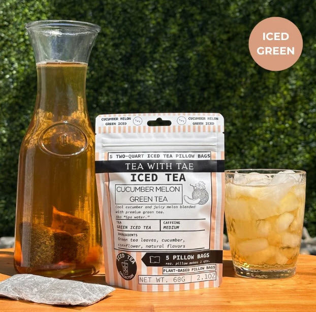 TEA WITH TAE ICED TEA POUCH (5 PILLOW BAGS) - ASSORTED