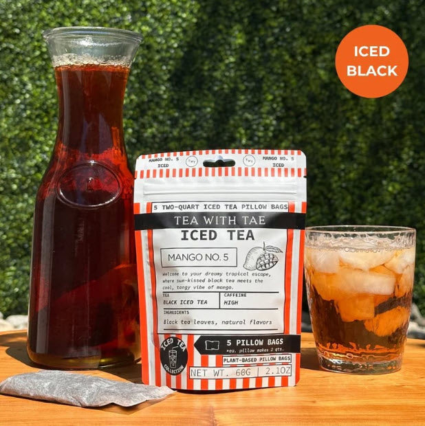 TEA WITH TAE ICED TEA POUCH (5 PILLOW BAGS) - ASSORTED