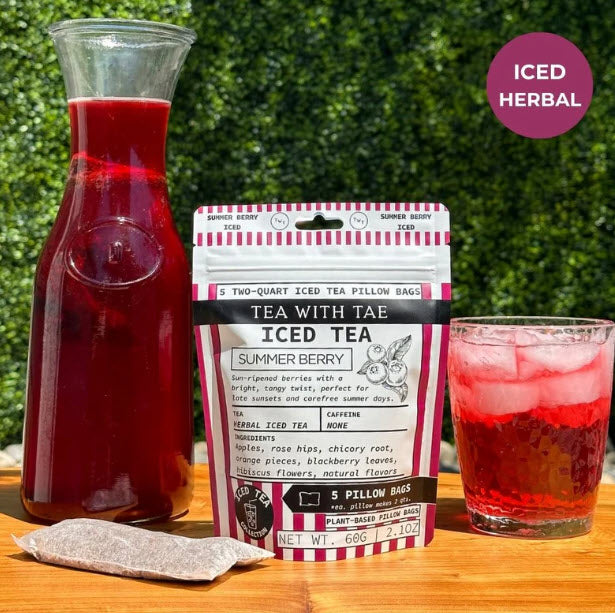 TEA WITH TAE ICED TEA POUCH (5 PILLOW BAGS) - ASSORTED