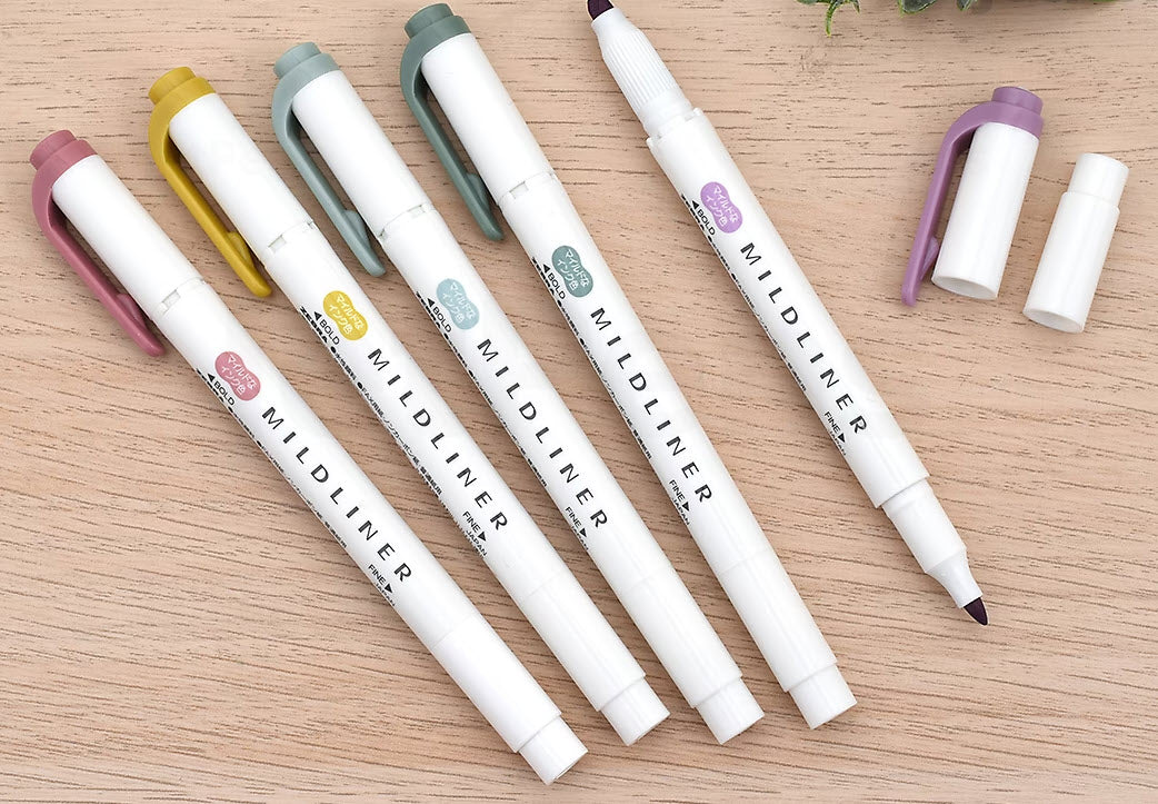 ZEBRA MILDLINER DOUBLE-SIDED HIGHLIGHTER - FINE/BOLD - ASSORTED