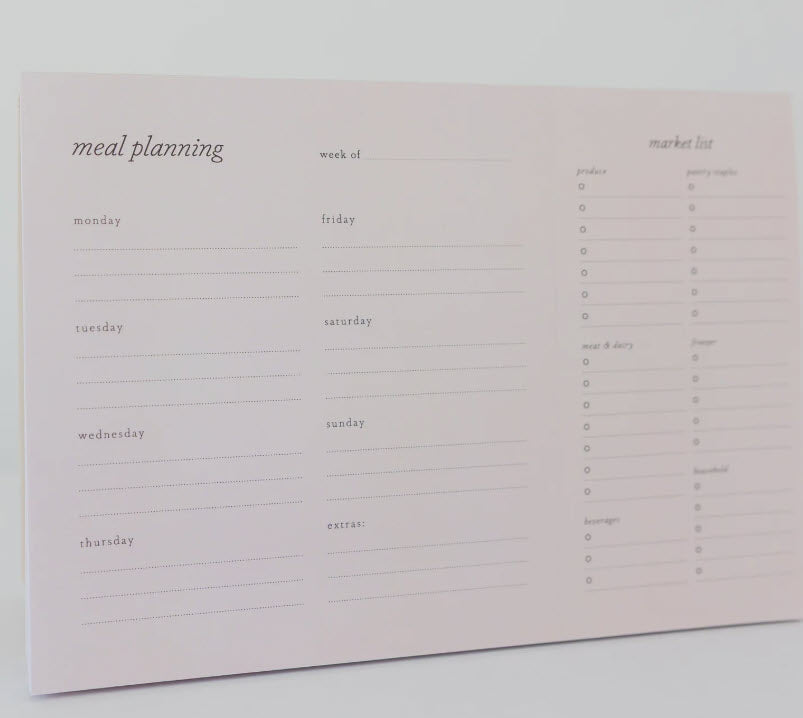 SELAH PUBLICATIONS WEEKLY MEAL PLANNER
