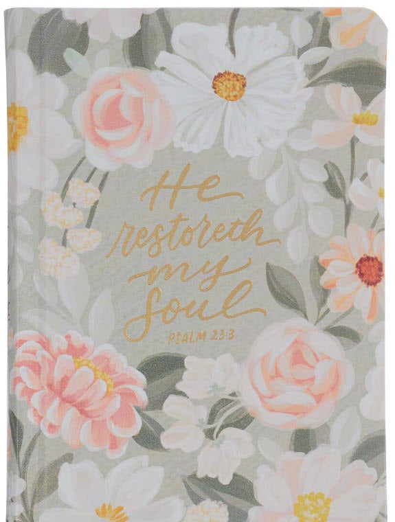 KJV COMPACT BIBLE: LICHEN GRAY FLORAL BIBLE