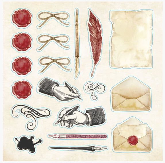 BIBLIOPHILIA EPHEMERA STICKER BOOK