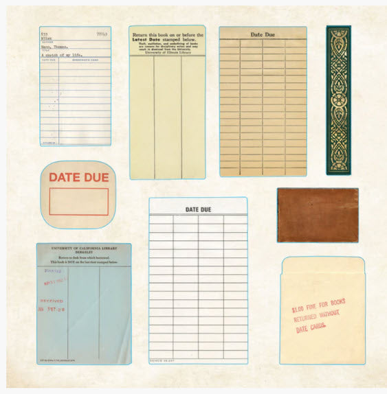 BIBLIOPHILIA EPHEMERA STICKER BOOK
