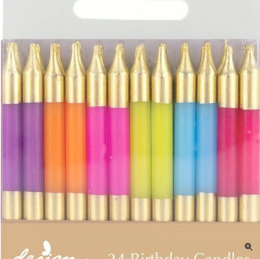 RAZZLE AND DAZZLE STRIPE STICK CANDLES