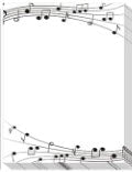 MUSICAL NOTE PEN AND STICKY NOTE PAD