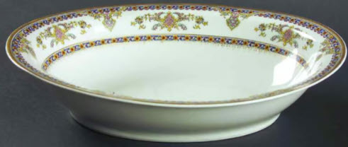 LATE 1800'S ANTIQUE FINE PORCELAIN by HAVILAND & CO LIMOGES - CASHMERE-STYLE ORIENTAL PATTERN - ASSORTED