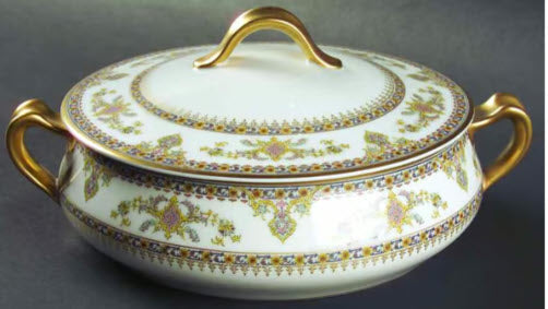 LATE 1800'S ANTIQUE FINE PORCELAIN by HAVILAND & CO LIMOGES - CASHMERE-STYLE ORIENTAL PATTERN - ASSORTED