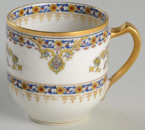 LATE 1800'S ANTIQUE FINE PORCELAIN by HAVILAND & CO LIMOGES - CASHMERE-STYLE ORIENTAL PATTERN - ASSORTED