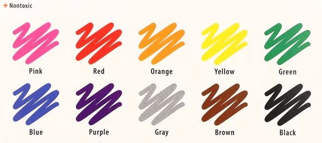 PEN + GEAR ASSORTED WASHABLE BROAD LINE MARKERS