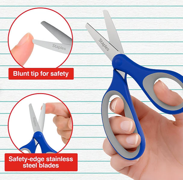 KID'S 5" BLUNT SCISSORS - ASSORTED