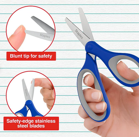 KID'S 5" BLUNT SCISSORS - ASSORTED
