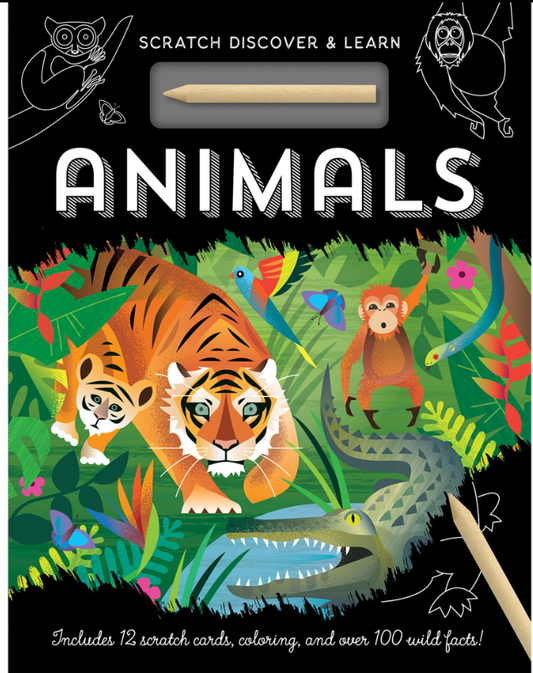 SCRATCH, DISCOVER & LEARN BOOKS - ANIMALS