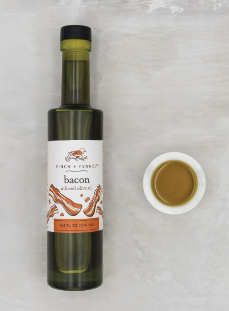 FINCH + FENNEL BACON INFUSED OLIVED OIL - 6.8oz.