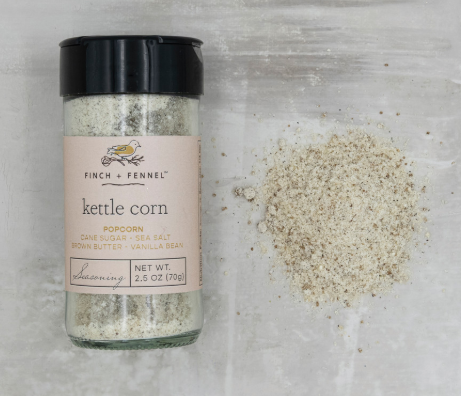 FINCH + FENNEL KETTLE CORN POPCORN SEASONING - 2.8oz