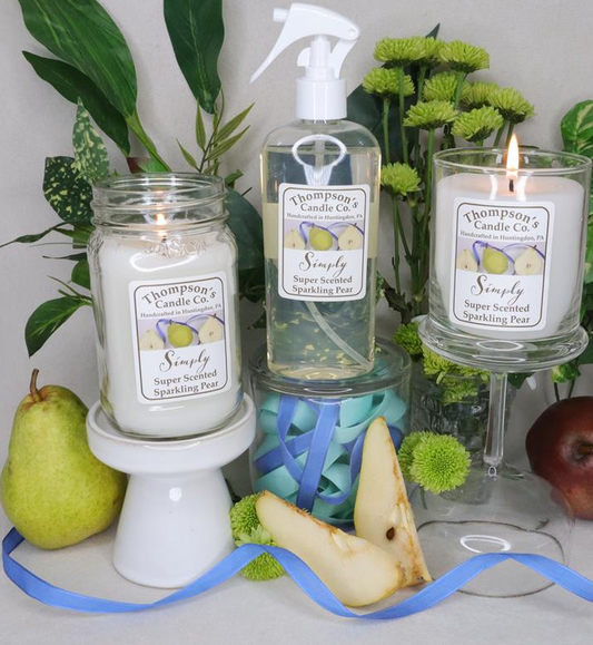 THOMPSON'S CANDLE CO. SUPER SCENTED ORIGINALS- HOLIDAY - SPARKLING PEAR
