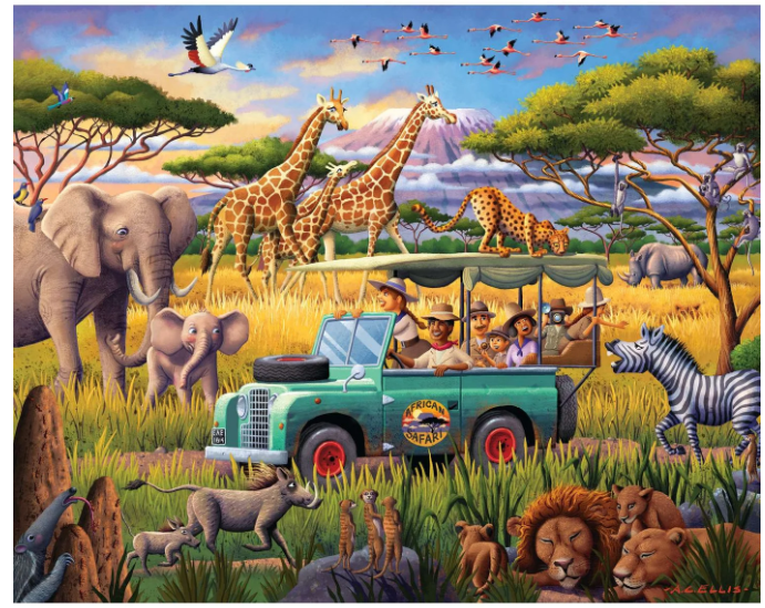 BOARDWALK PUZZLE COMPANY - 500 PIECE ASSORTED PUZZLES