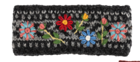 EMBROIDERED WOOL HEADBANDS