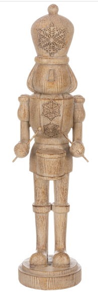 MIDWEST WOODGRAIN NUTCRACKER FIGURINE - ASSORTED