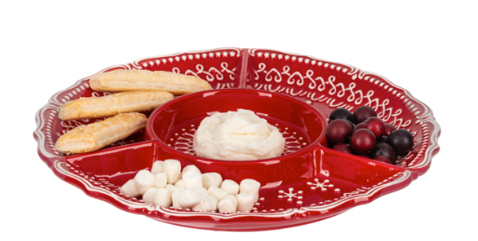 MIDWEST RED SNOWFLAKE SERVEWARE