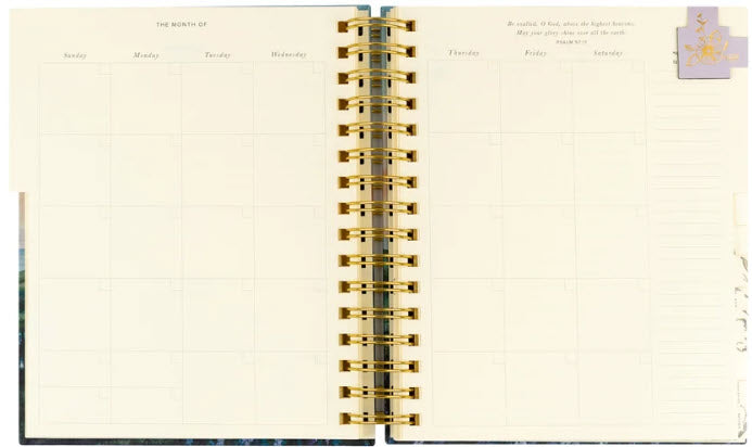 12-MONTH UNDATED PLANNER - ICELAND SPIRAL DESIGN