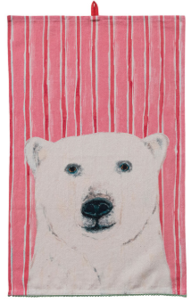 HOLIDAY CHAMBRAY PRINTED TEA TOWELS - ANIMALS