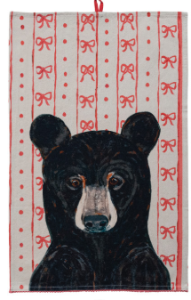 HOLIDAY CHAMBRAY PRINTED TEA TOWELS - ANIMALS