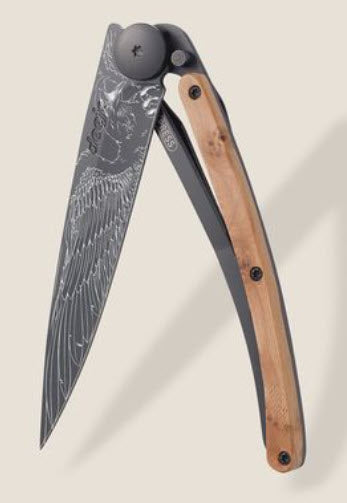 DEEJO KNIVES - 37G JUNIPER WOOD/ EAGLE