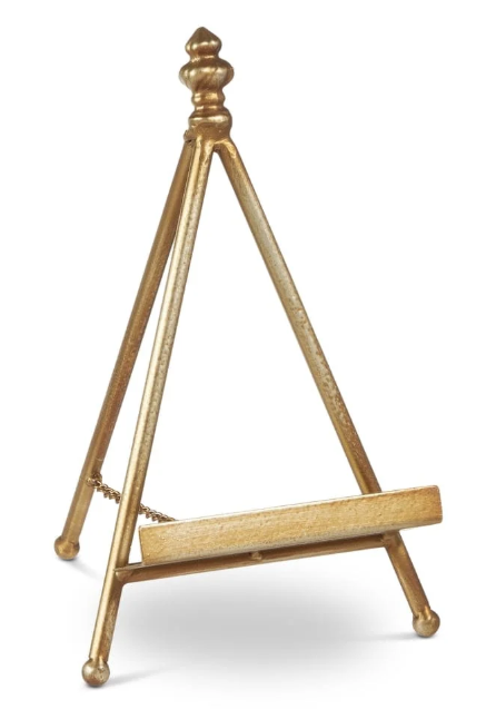 10" ANTIQUE GOLD EASEL