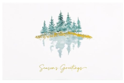 WATERCOLOR CHRISTMAS CARDS - 4" x 6"
