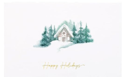 WATERCOLOR CHRISTMAS CARDS - 4" x 6"