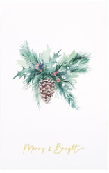 WATERCOLOR CHRISTMAS CARDS - 4" x 6"
