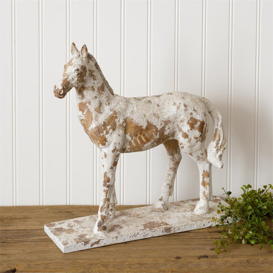 RUSTIC HORSE FIGURINE