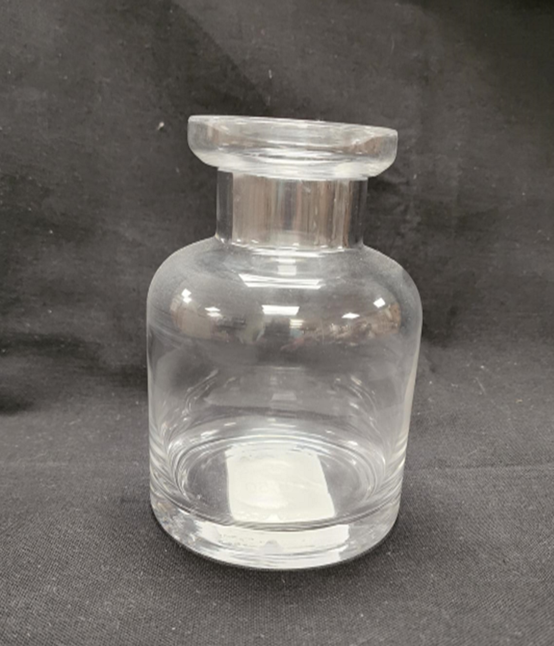 GLASS APOTHECARY JAR WITH LID -