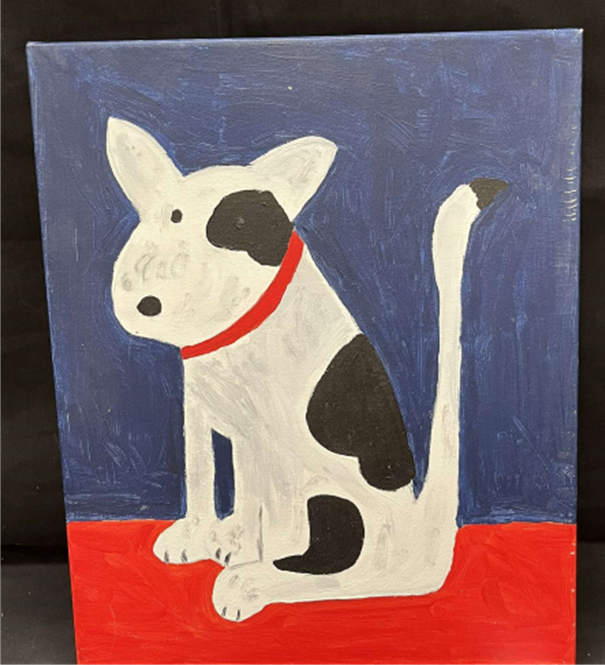 ARTWORK: BY KIDS THEMSELVES "SPOTTED DOG" KIDS ART