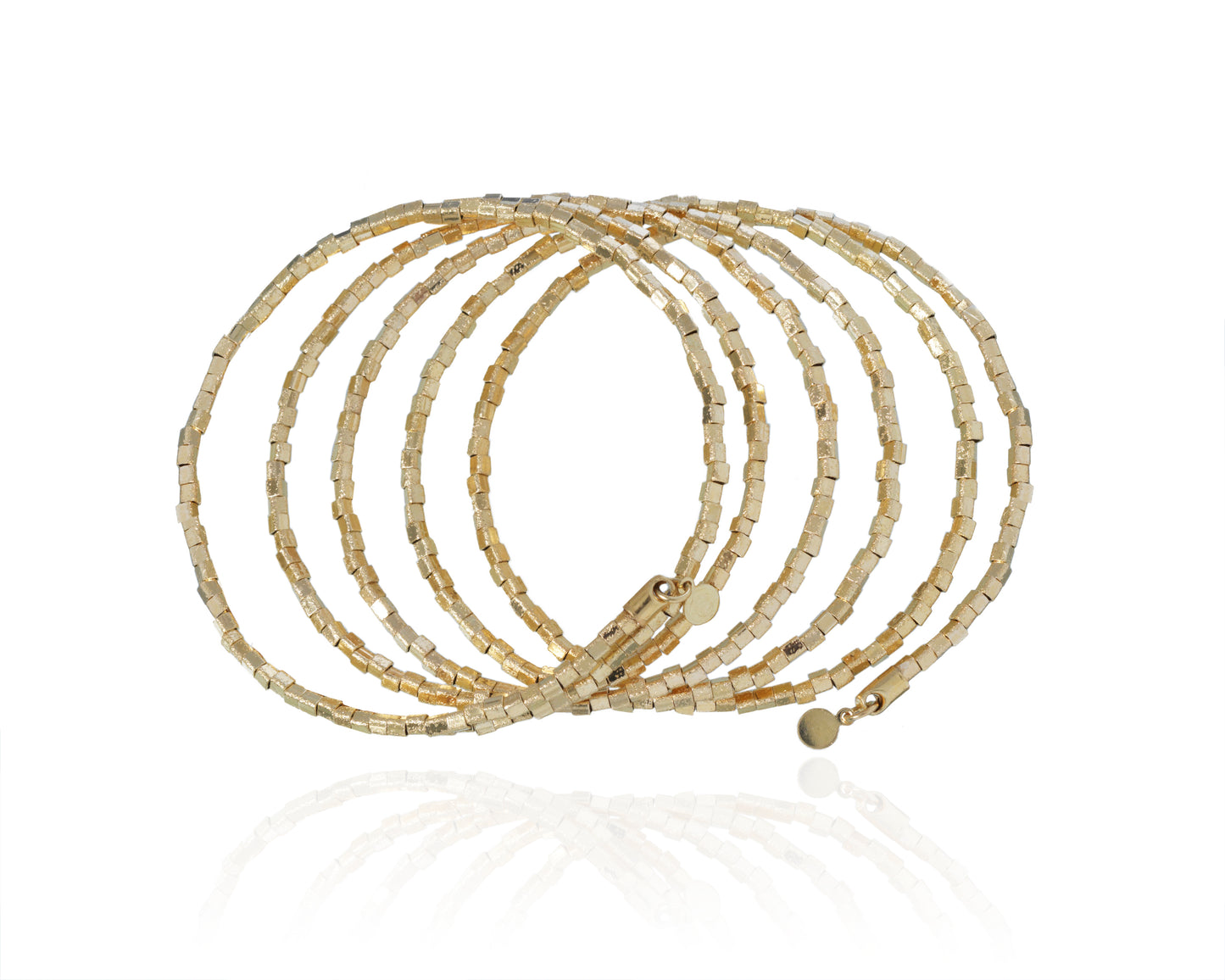 ABW DESIGNS 18k GOLD VERMEIL WRAP BRACELETS