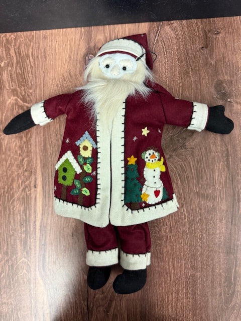 CHRISTMAS FELTED WOOL SANTA - ASSORTED
