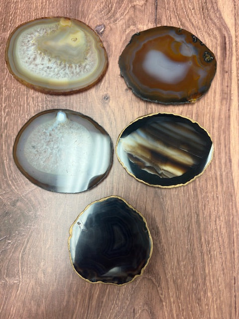 AGATE COASTERS - ASSORTED