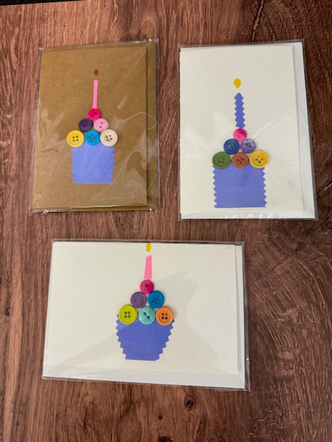 SHAKERAG FLOWERS GREETING CARDS - ASSORTED