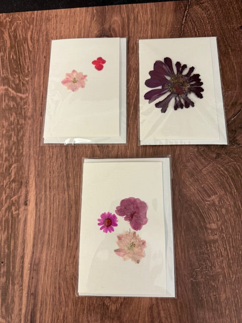 SHAKERAG FLOWERS GREETING CARDS - ASSORTED