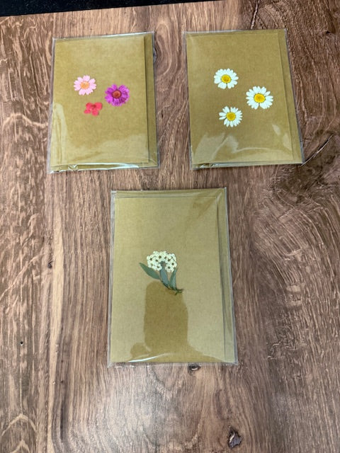 SHAKERAG FLOWERS GREETING CARDS - ASSORTED