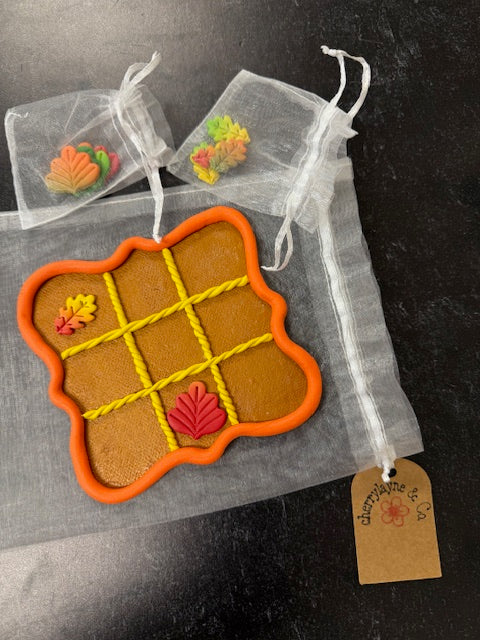 CHERRYLAYNE & CO. POLYMER CLAY HALLOWEEN TIC TAC TOE GAMES