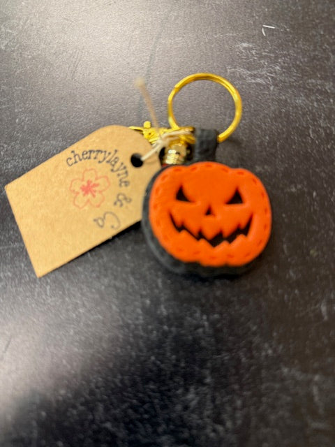 CHERRYLAYNE & CO. POLYMER CLAY HALLOWEEN KEYCHAINS