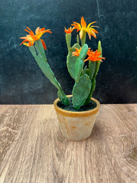 FAUX CACTUS IN TERRA COTTA POT