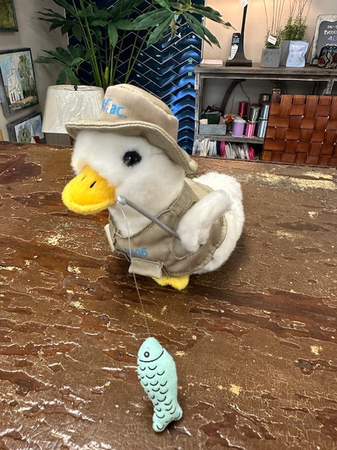 STUFFED AFLAC FISHERMAN DUCK