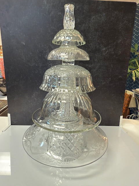 VINTAGE GLASSWARE CHRISTMAS TREES - ASSISTANCE LEAGUE NASHVILLE - ASSORTED